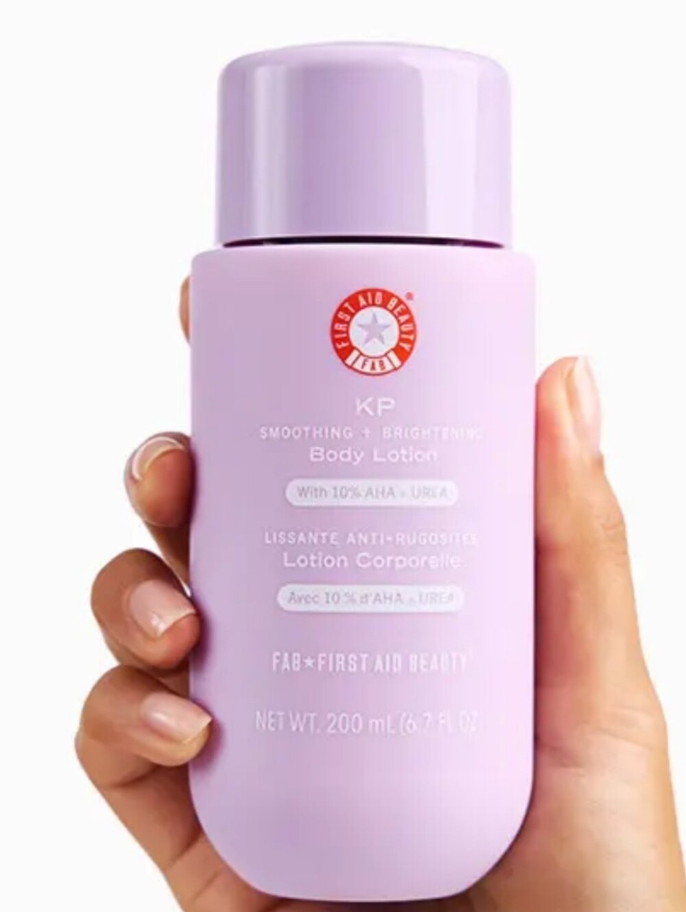 FIRST AID BEAUTY KP Smoothing + Brightening Lotion Fresh Peach Scent 6.7 OZ SIZE